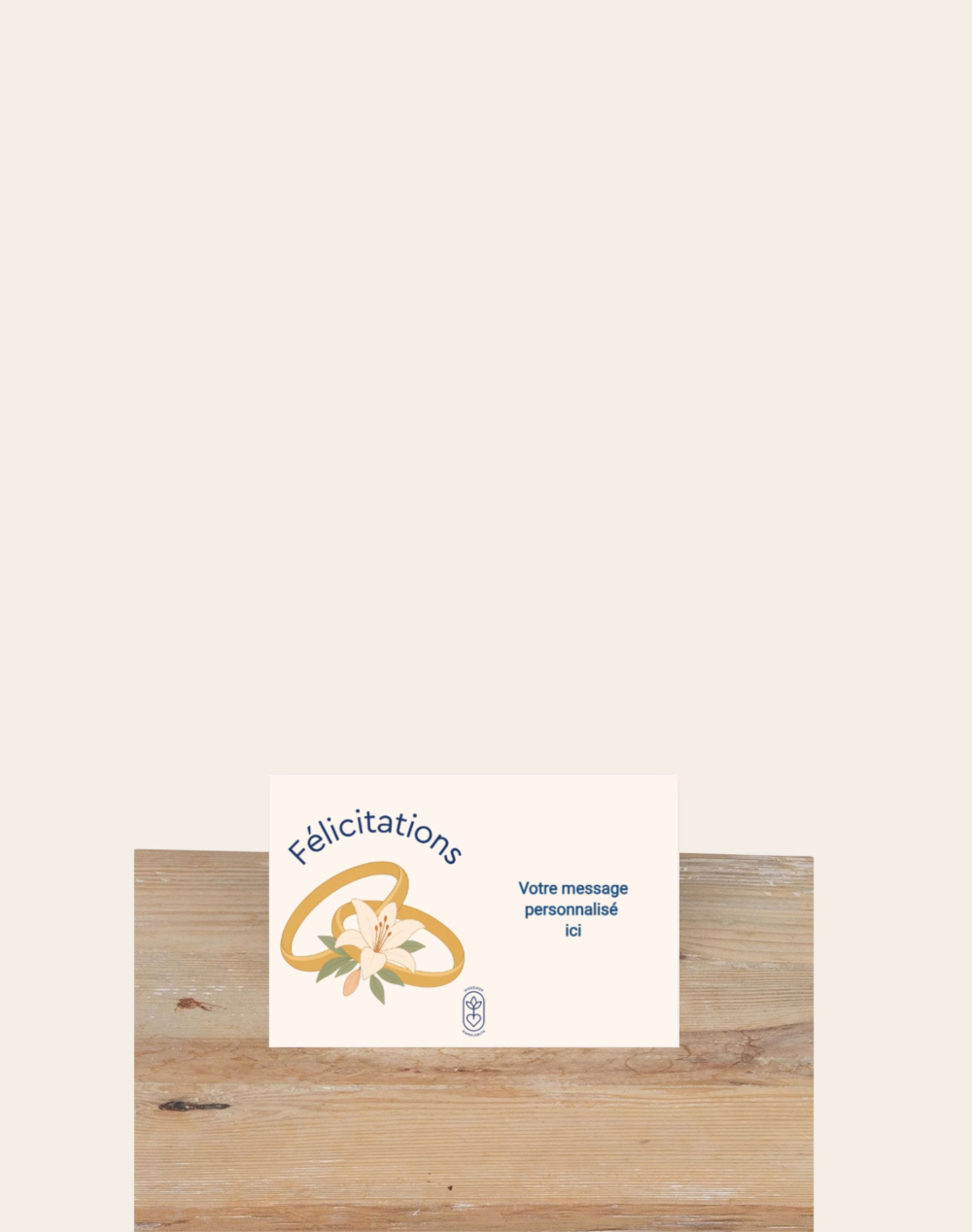 Pack Félicitations - Bouquet de saison blanc