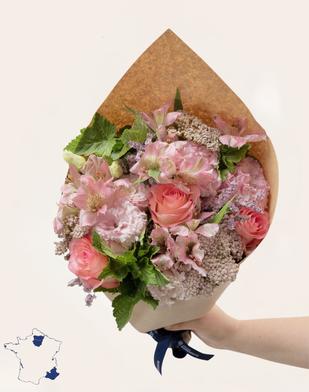 Pack Naissance - Bouquet de saison rose