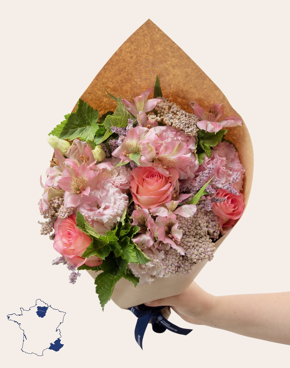 Bouquet de saison rose - Élégant