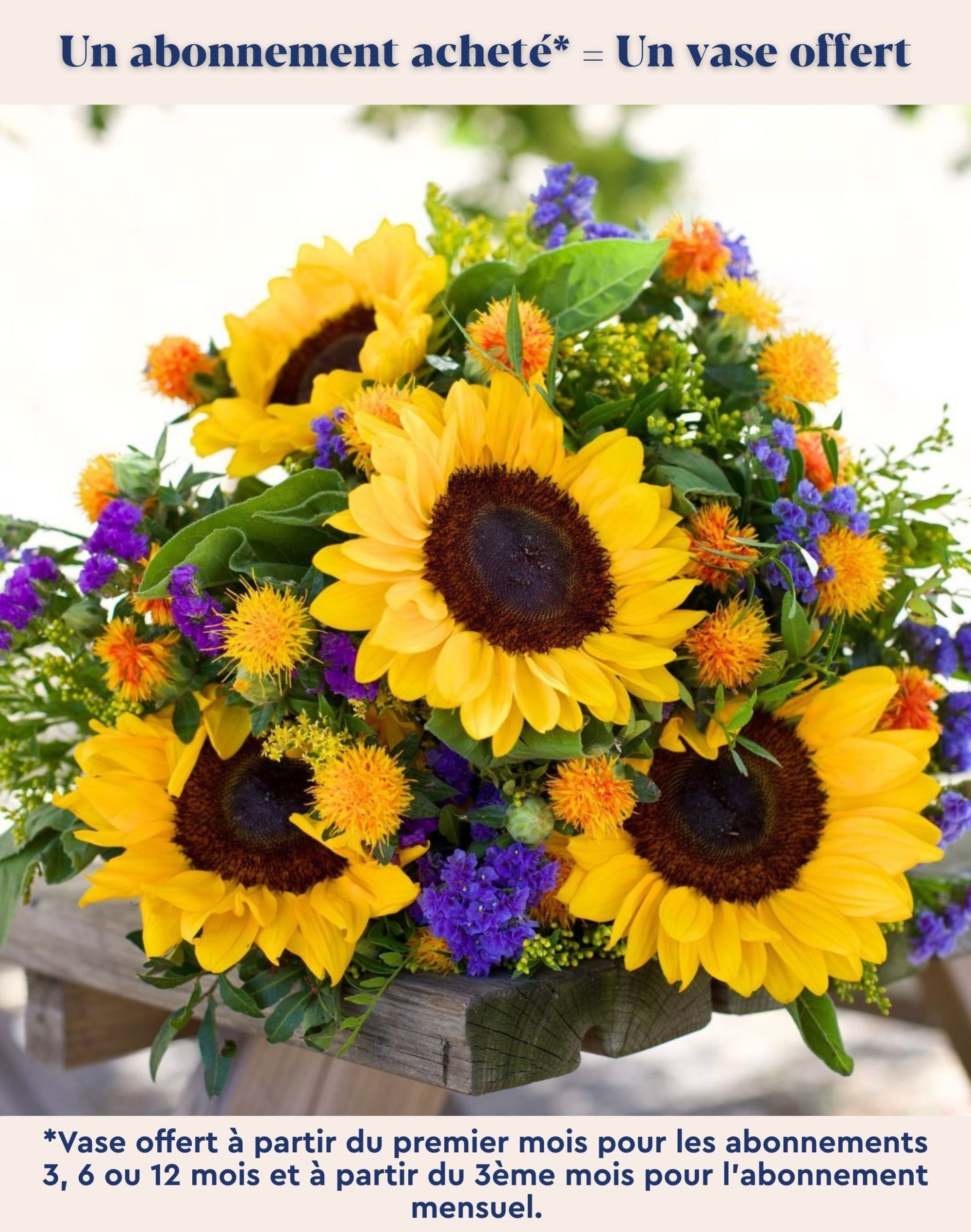 Abonnement de bouquets de fleurs de saison