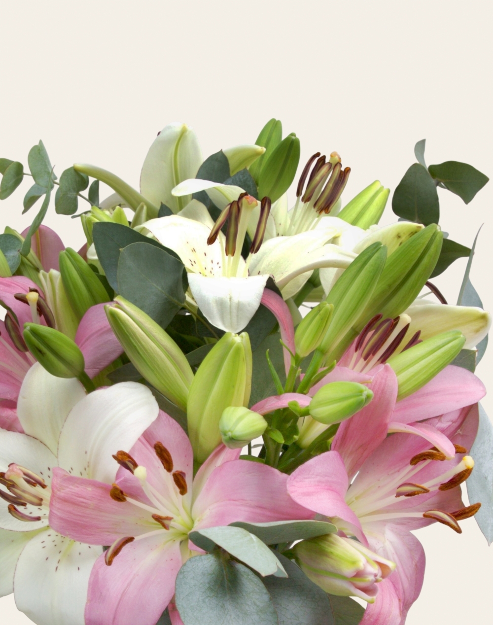Bouquet de Lys - Rose et Blanc