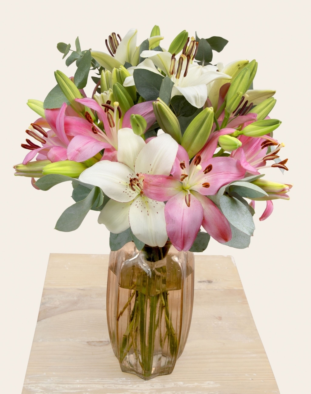 Bouquet de Lys - Rose et Blanc