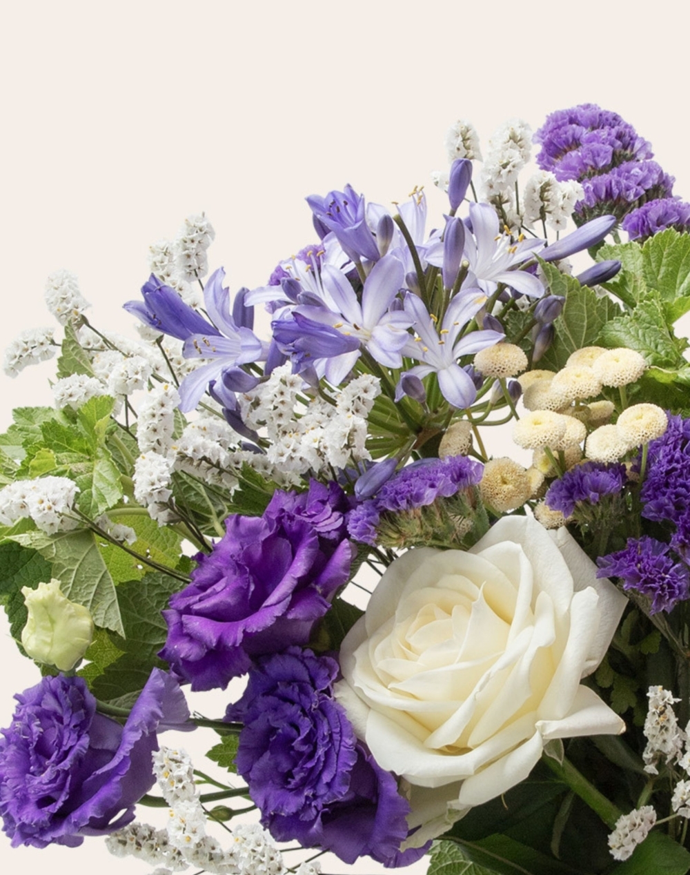 Pack Anniversaire - Bouquet de saison bleu et blanc