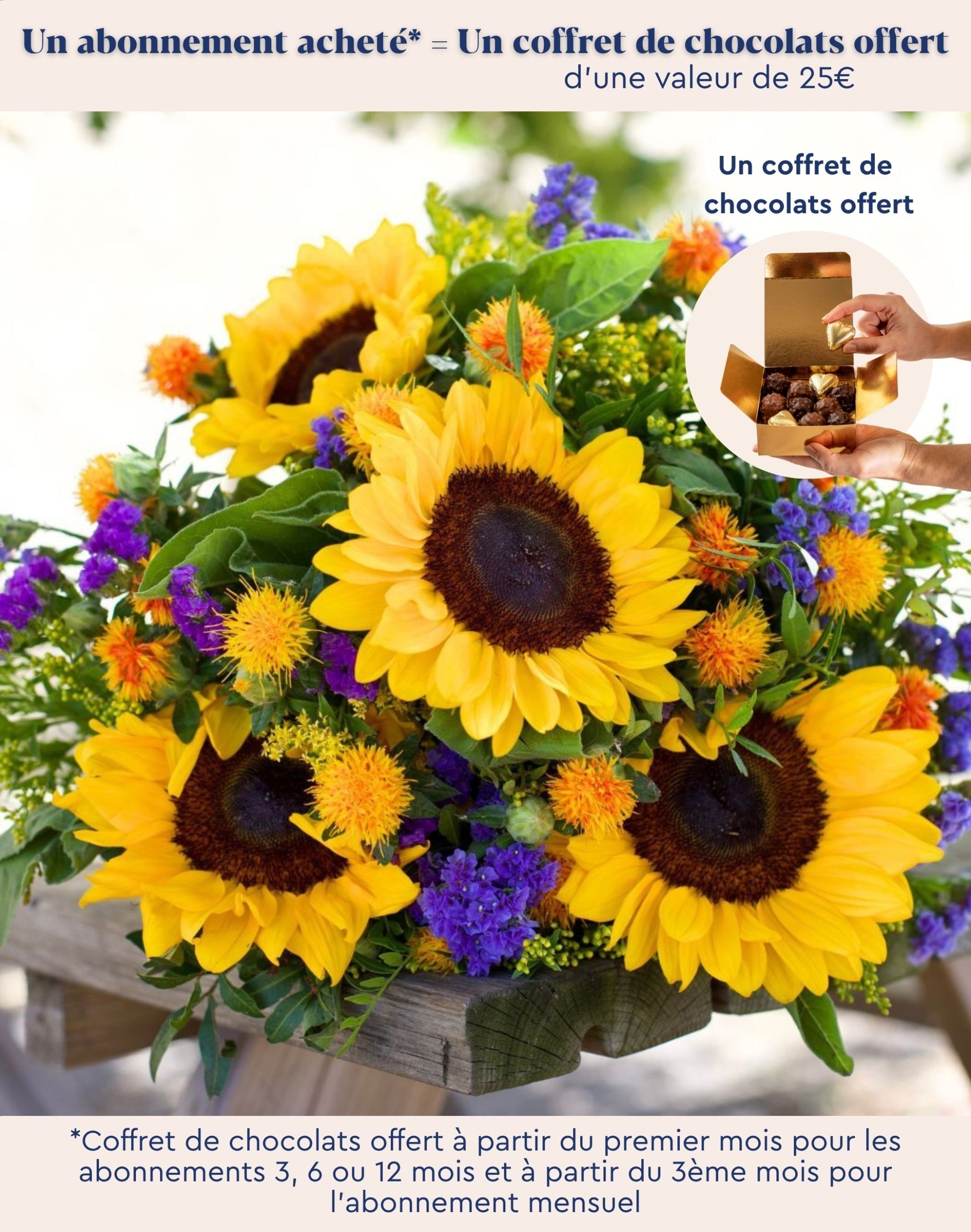 Abonnement de bouquets de fleurs de saison