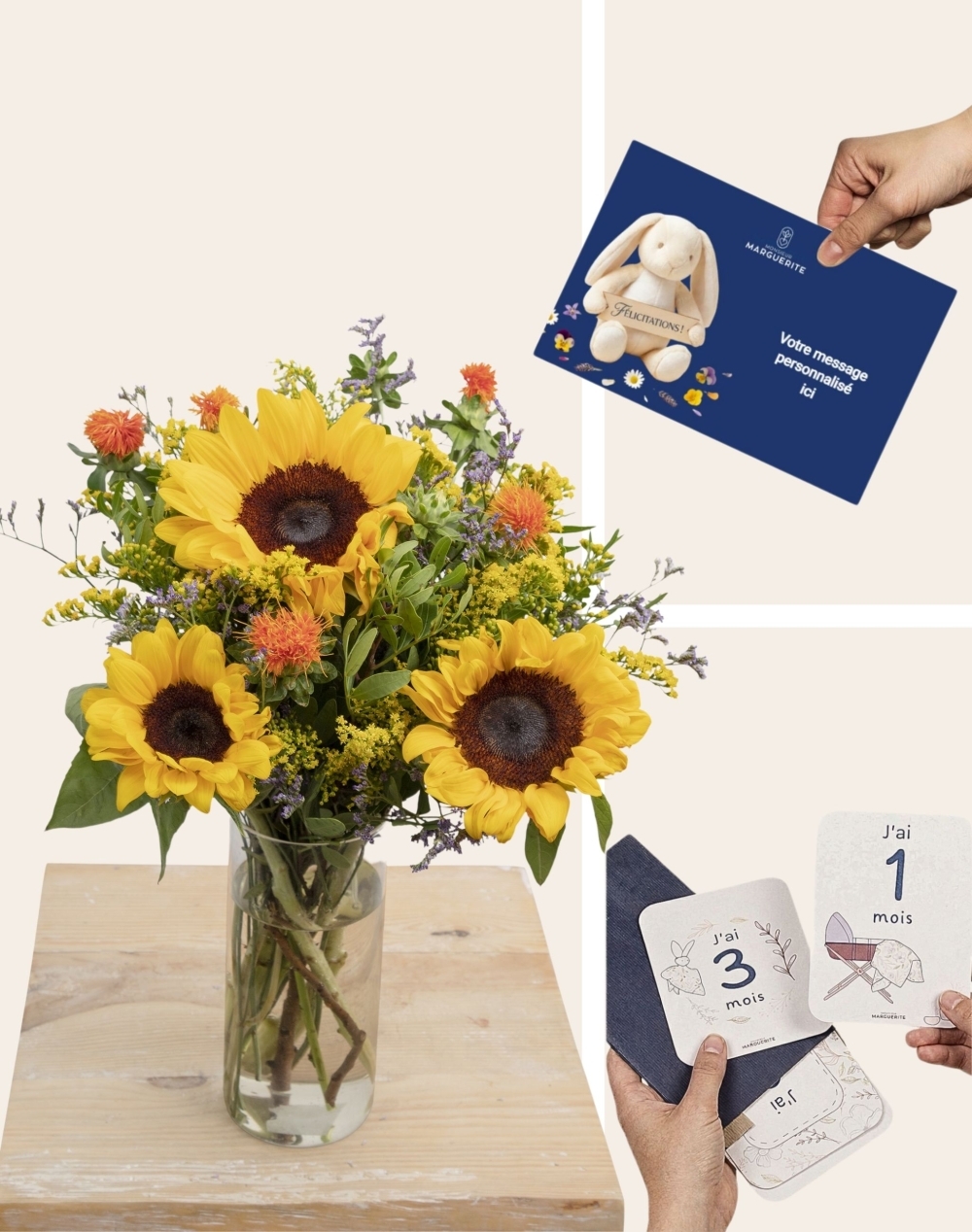 Pack Naissance - Bouquet de saison coloré