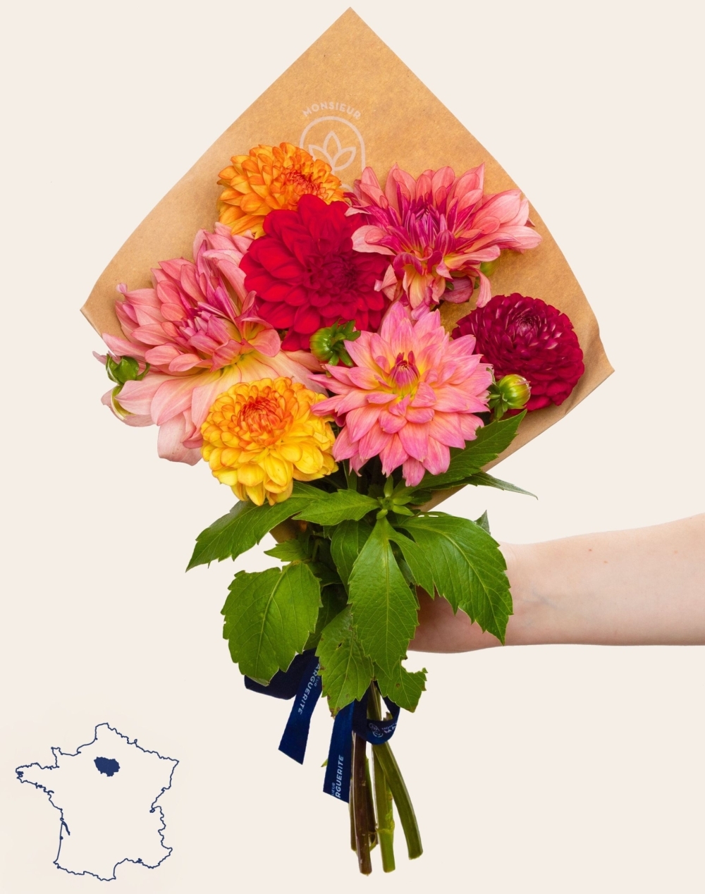 Pack Naissance - Botte surprise de Dahlias