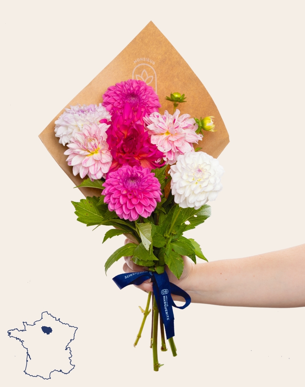 Pack Naissance - Botte surprise de Dahlias