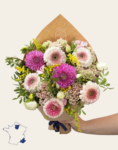 Bouquet de saison - Dahlia - Passionnément | Fleurs à domicile | Monsieur Marguerite