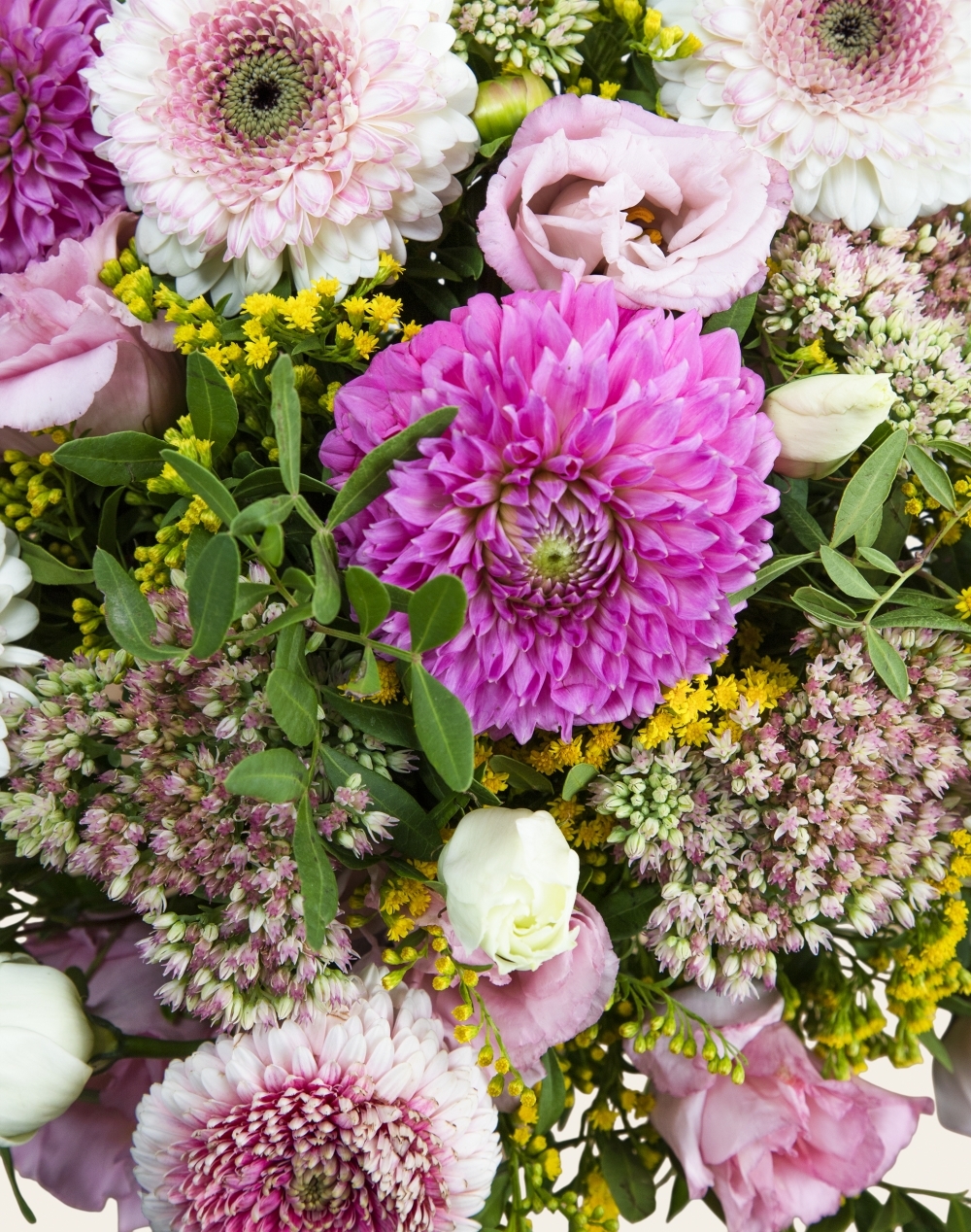 Duo - Bouquet de saison Dahlia et livre