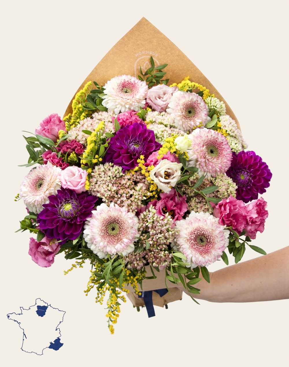 Pack Amour - Bouquet de saison Dahlia