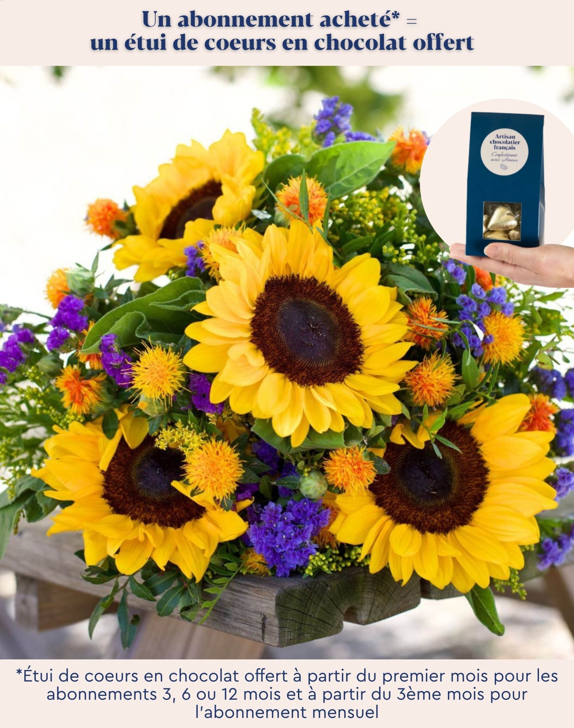 Abonnement de bouquets de fleurs de saison