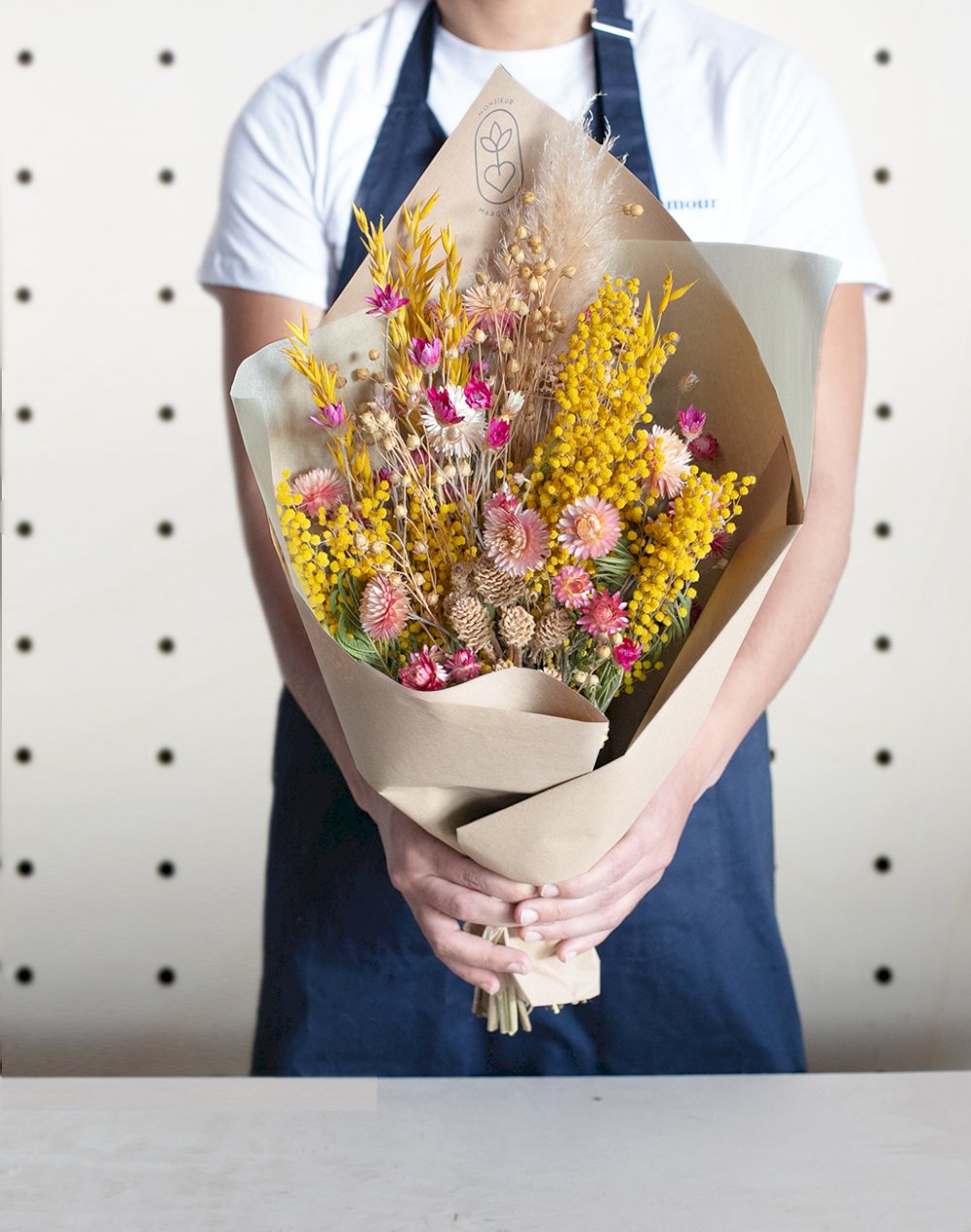 Douceur Printanière - Bouquet de fleurs séchées