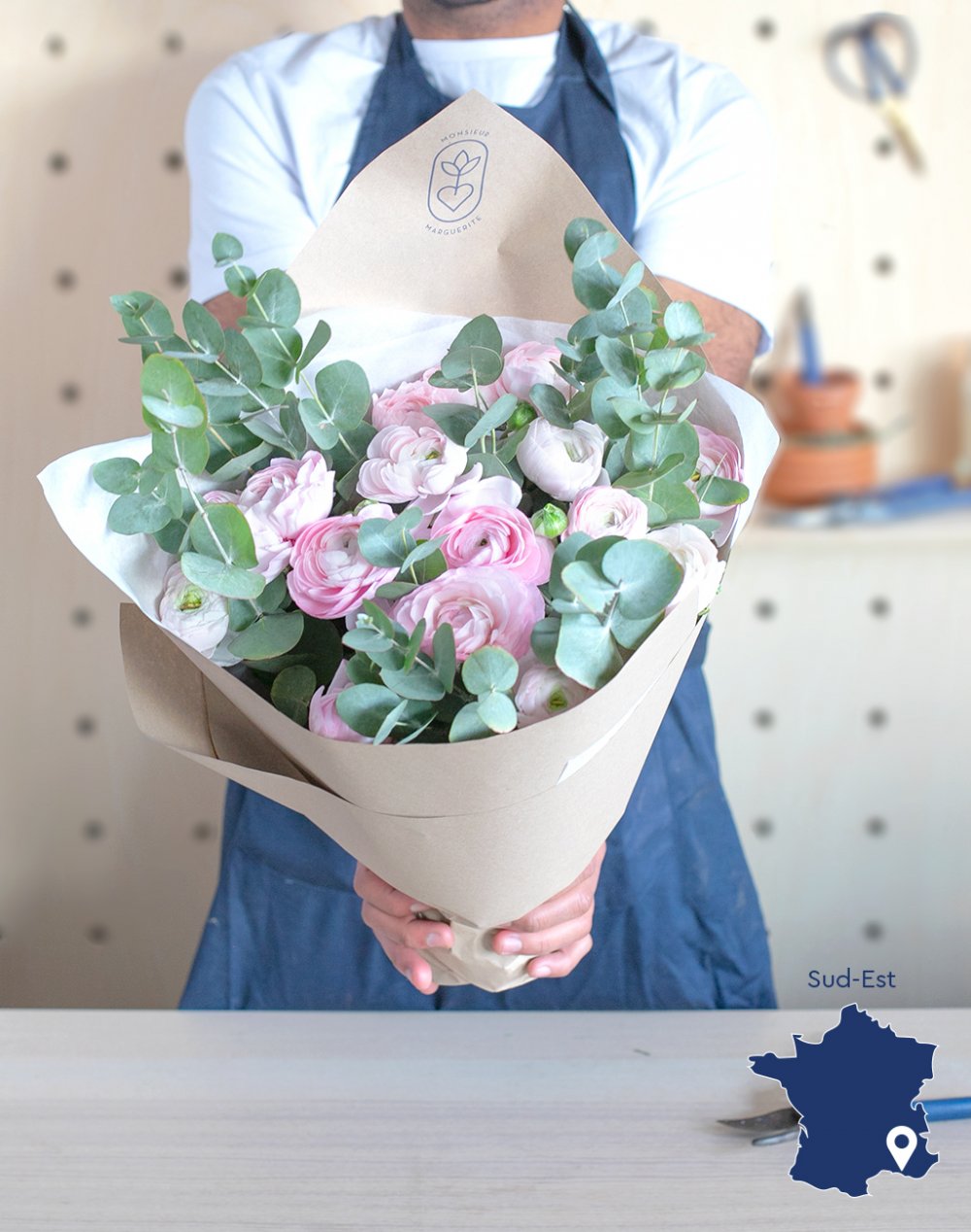 Bouquet de Renoncules Roses
