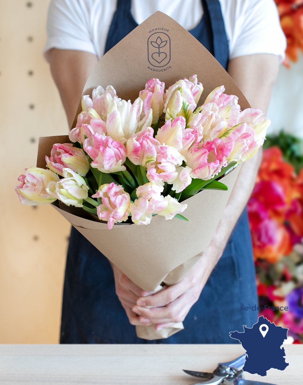 Botte de 20 Tulipes Perroquet Cabana