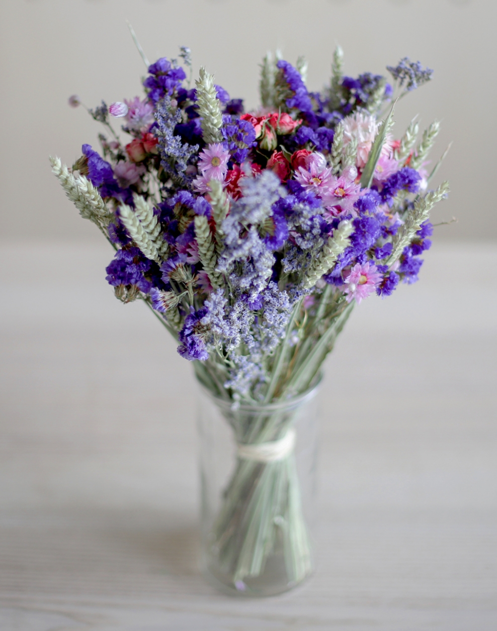 Bonne Fête Maman - Bouquet de fleurs séchées