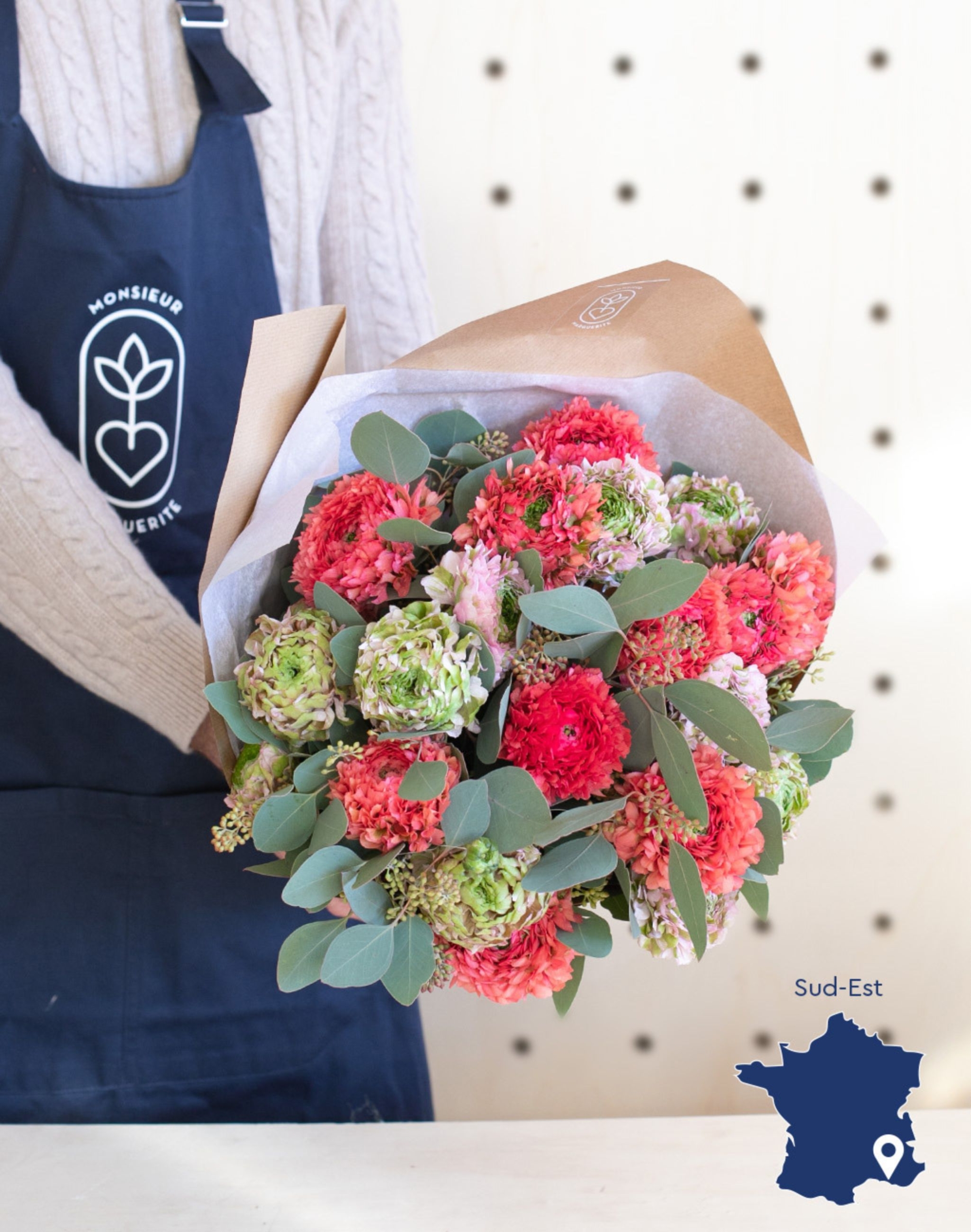 Bouquet surprise de Renoncules Pompon