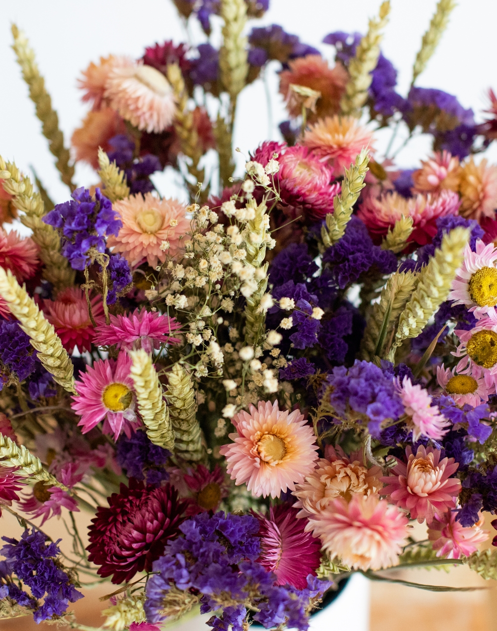 Bouquet de fleurs séchées - I love you Mum