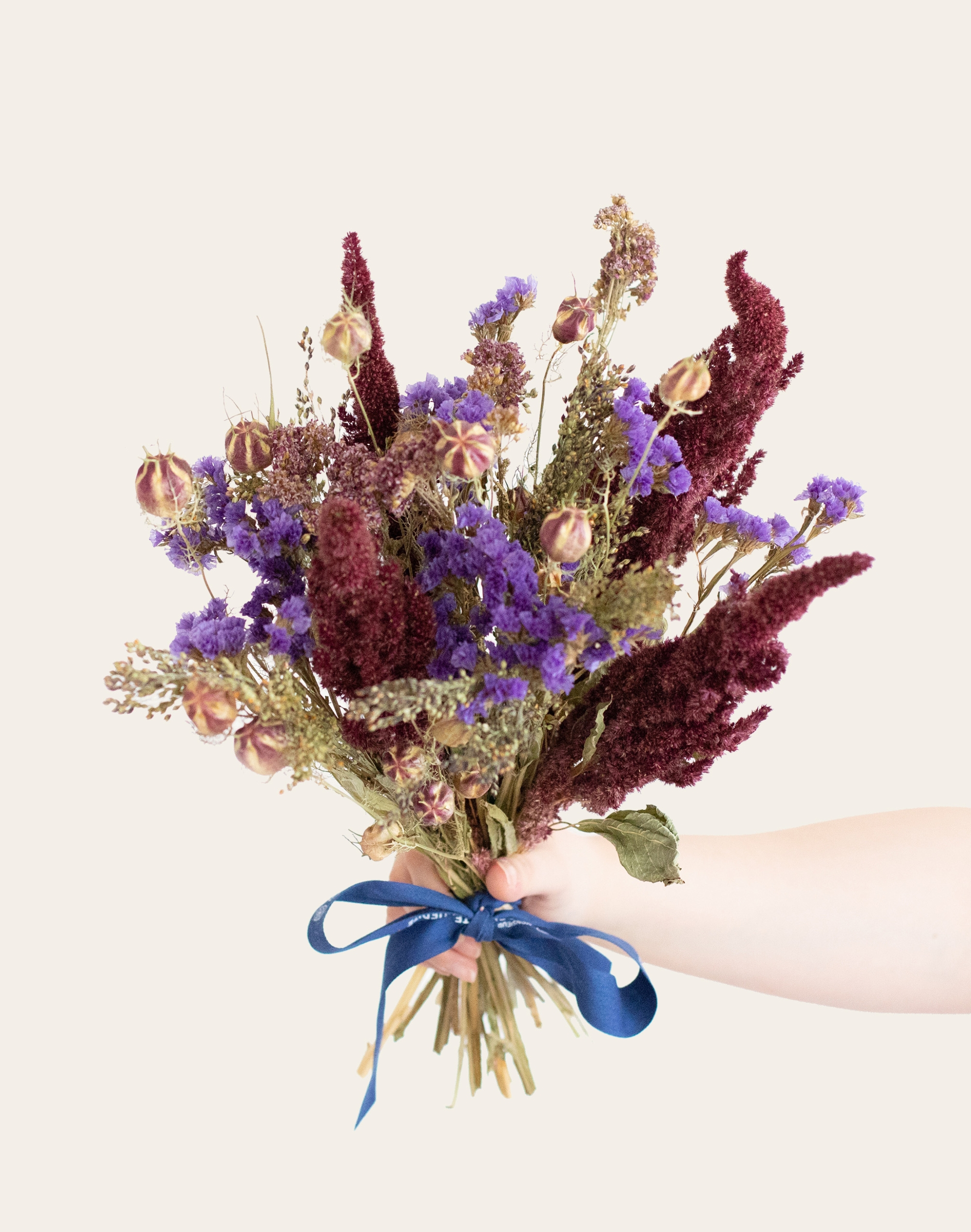 Féerie bleue - Bouquet de fleurs séchées