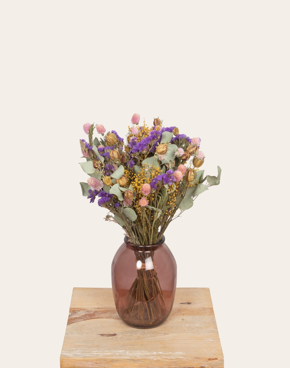 Mauve - Bouquet de fleurs séchées