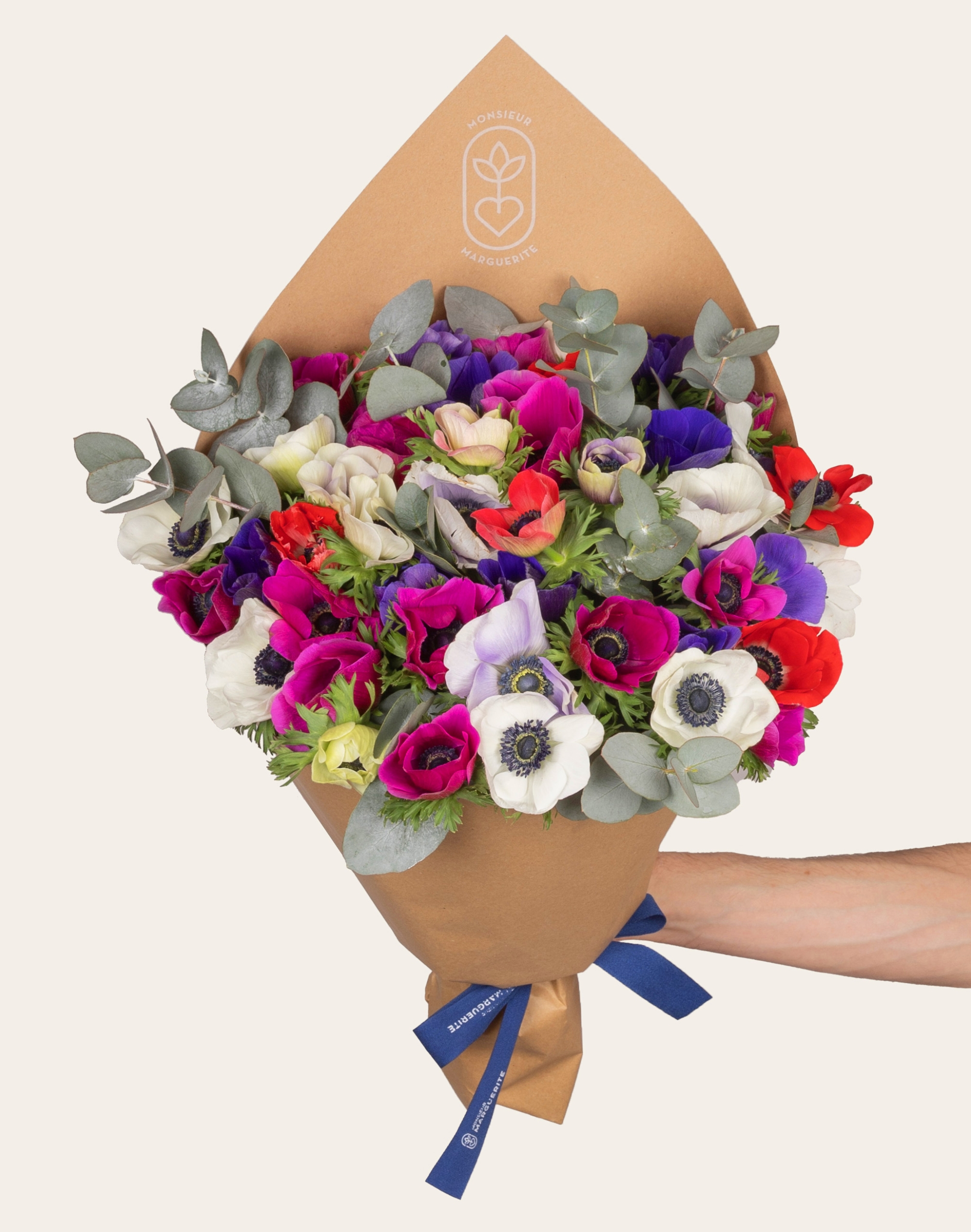 Bouquet d'exception d'Anémones Multicolore