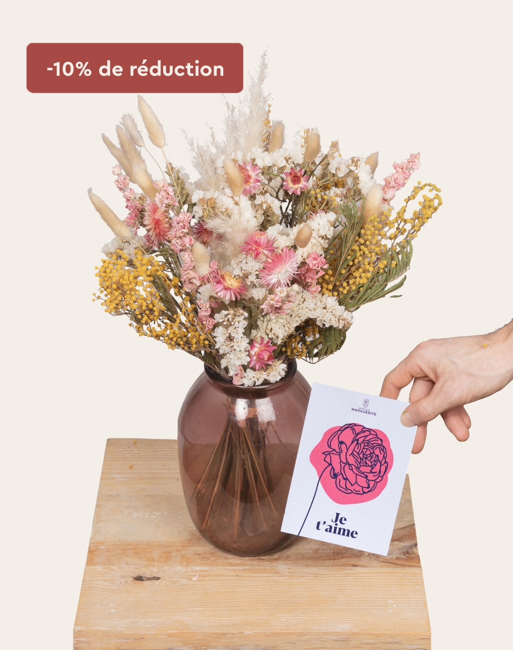 Pack Amour - Bouquet de fleurs séchées