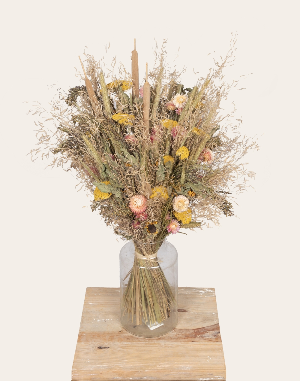 Douceur - Bouquet de fleurs séchées et son vase