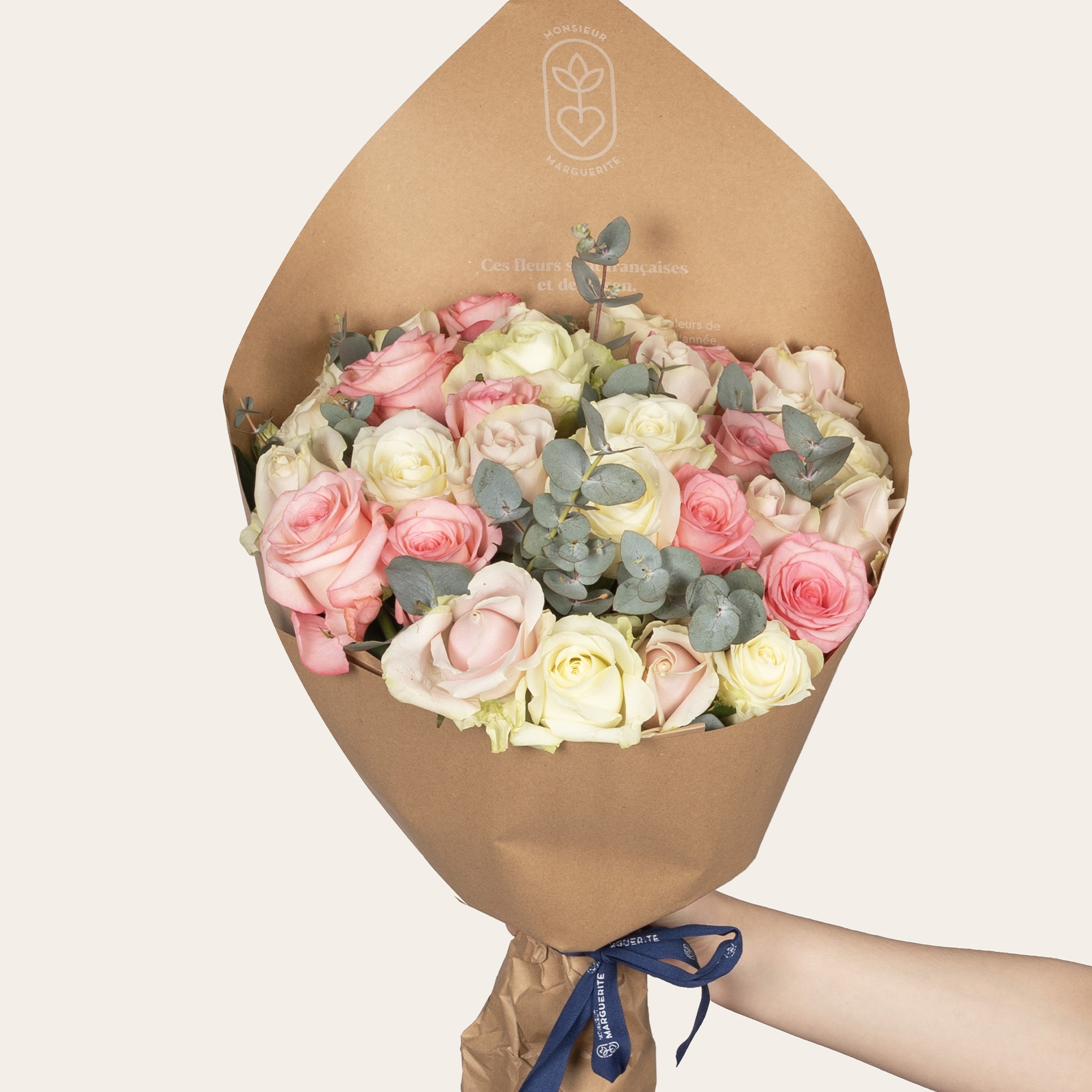 Bouquet de 30 Roses - Pastel - Passionnément – Bouquet de Roses - Pastel