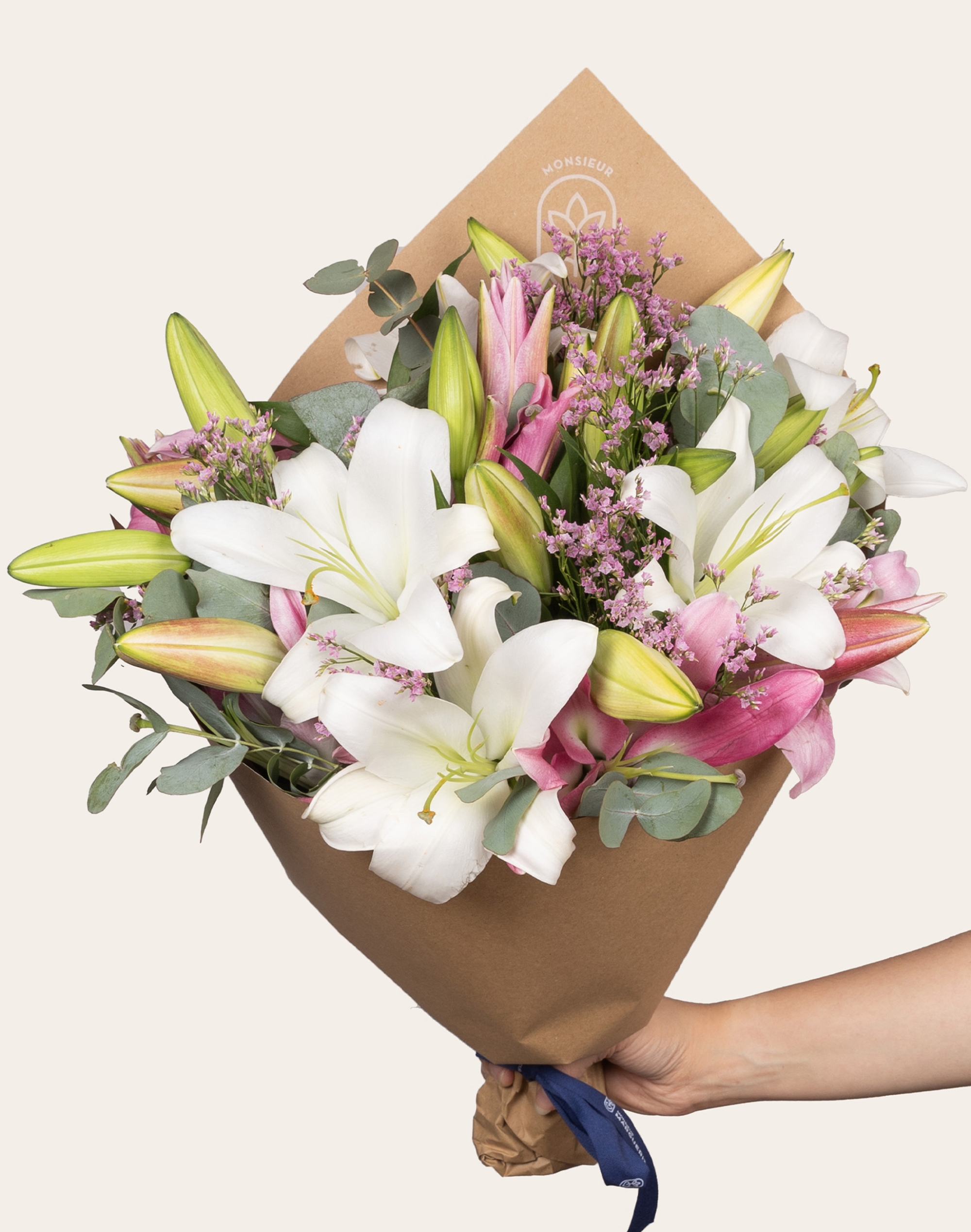 Bouquet de Lys - Rose et Blanc