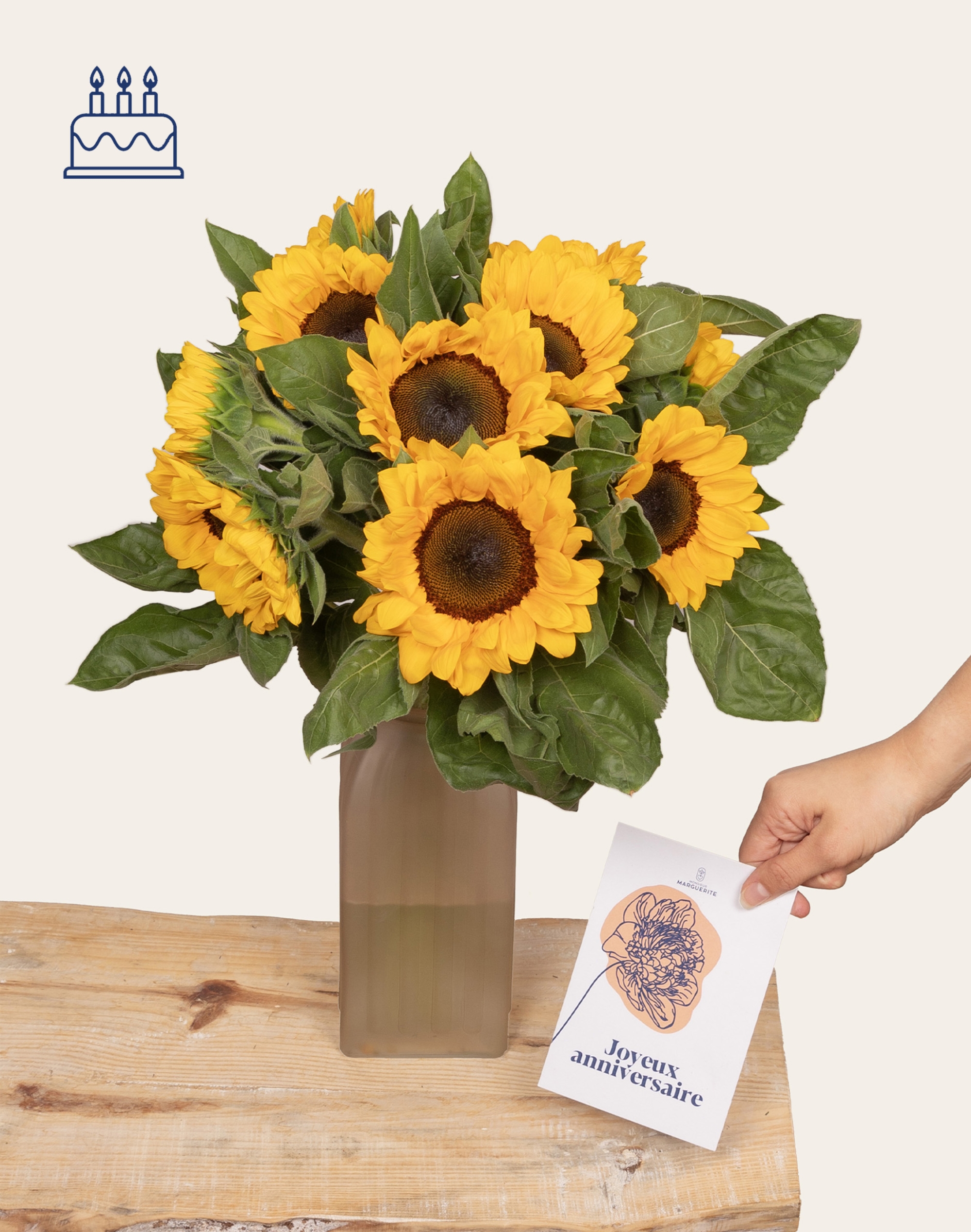 Pack Anniversaire - Botte de Tournesols