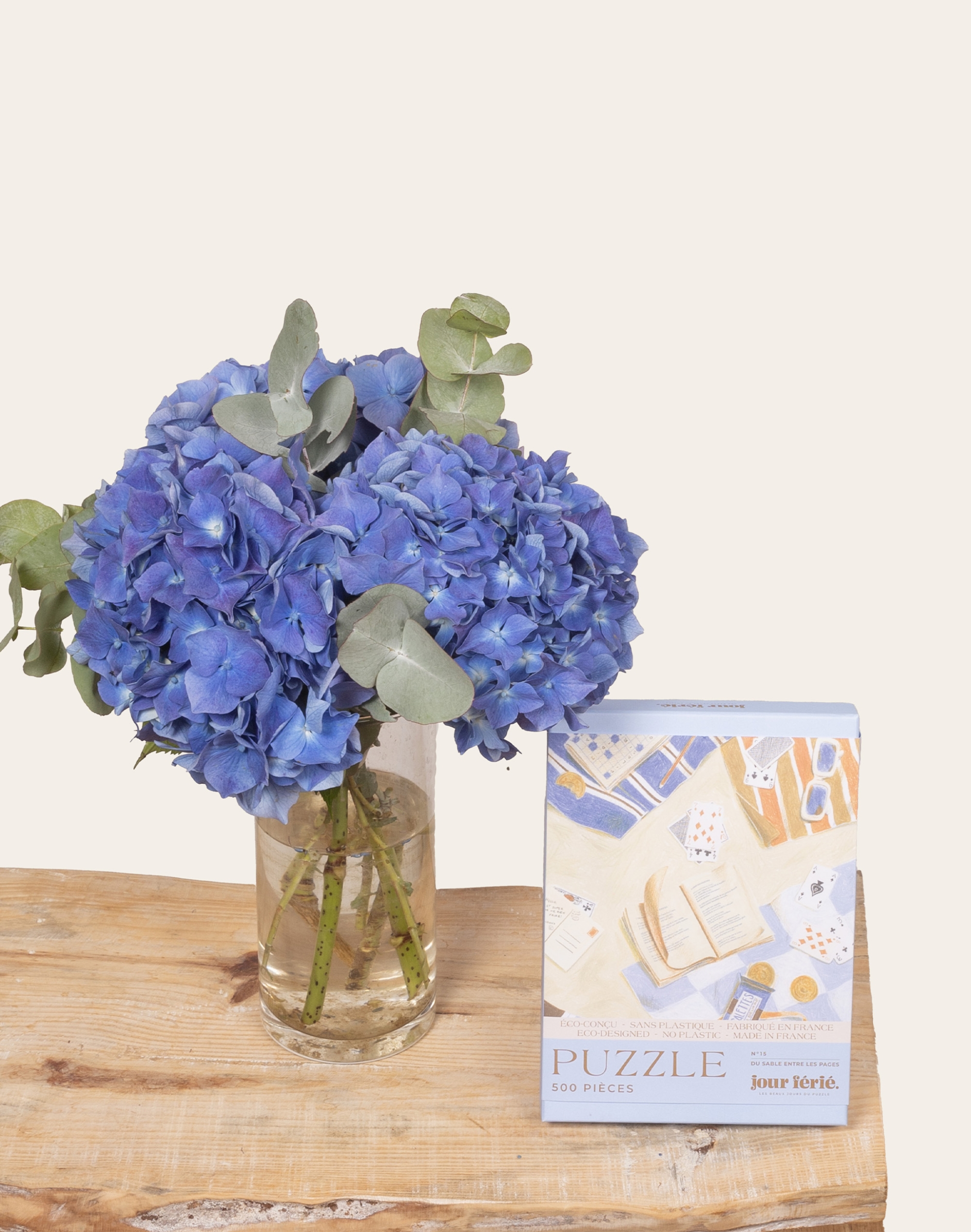 Duo de Bretagne : Hortensias et Puzzle