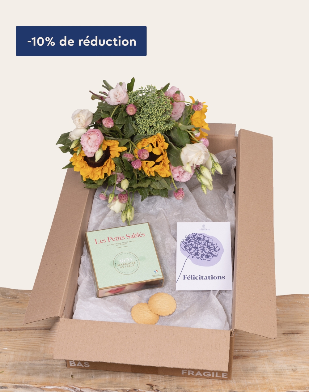 Pack Félicitations - Bouquet de saison